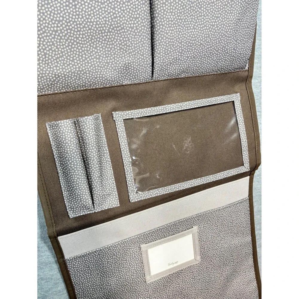 Thirty-One Hanging Wall‎ Organizers Set of 3 Woodblock Pin Dot Storage Pockets